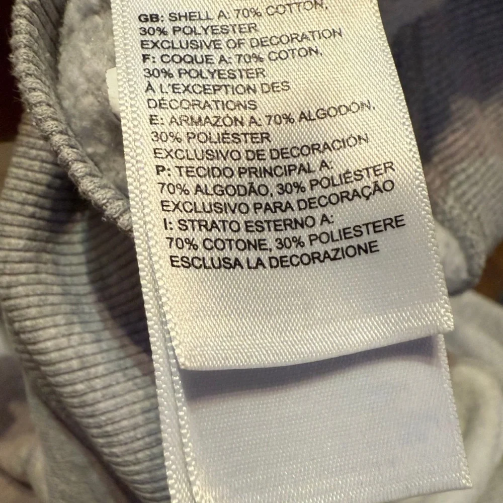 The North Face Gray Hoodie‎ Sweatshirt Women’s Medium Drawstring Cotton Blend